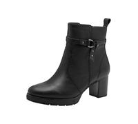 Jana Women’s Ankle Boots with Block Heel Vegan, Black, 5 UK