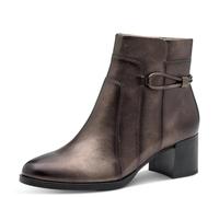 Jana Women’s Ankle Boots with Block Heel Vegan, Bronze, 7,5 UK