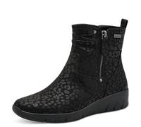 Jana Women’s Ankle Boots with Zip Vegan, Black/Leo, 6 UK