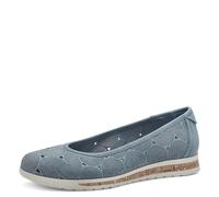 Jana Women’s Ballerinas Round Toe Vegan, Denim, 6 UK