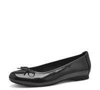 Jana Women’s Ballerinas with Bow Vegan, Anthracite Pat, 5 UK