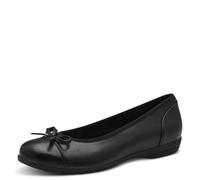 Jana Women's Ballerina 8-22168-43 Ballet Flat, Black, 4 UK