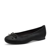 Jana Women’s Ballerinas with Bow Vegan, Black Structur, 6,5 UK