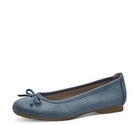 Jana Women’s Ballerinas with Bow Vegan, Denim, 4 UK
