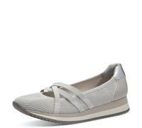 Jana Women’s Ballerinas with Strap Vegan, Grey/Silver, 5 UK