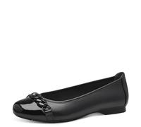 Jana Women’s Ballerinas with Toe Cap Vegan, Black, 5 UK