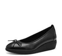 Jana Women’s Ballerinas with Wedge Heel Vegan, Black, 3,5 UK