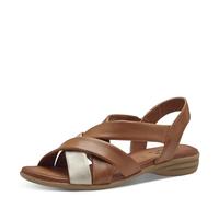 Jana Women’s Flat Sandals Elegant Vegan, Tan/Gold, 3,5 UK
