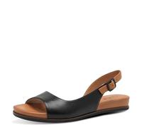 Jana Women’s Flat Sandals with Adjustable Strap Vegan, Black, 7,5 UK