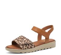Jana Women’s Flat Sandals with Velcro Vegan, Leopard, 6 UK