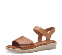 Jana Women’s Flat Sandals with Velcro Vegan, Tan, 4 UK