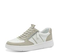 Jana Women’s Flat Sneakers Casual Vegan, White/Beige, 8 UK