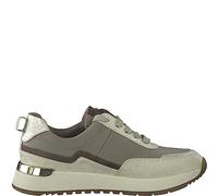 Jana Women’s Flat Sneakers Elegant with Laces and Zip Wide H Extra Width, Taupe, 4 UK