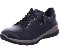 Jana Women’s Flat Sneakers Water-Repellent Vegan, Black, 4 UK