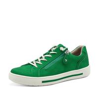 Jana Women’s Flat Sneakers with Zip Vegan, Green, 6,5 UK