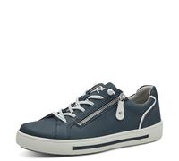 Jana Women's Damen Sneaker Flach mit Reißverschluss Vegan, Navy, 6.5 UK
