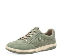 Jana Women’s Flat Sneakers with Zip Vegan, Sage, 6 UK
