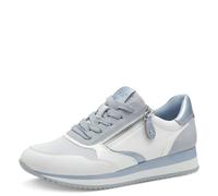 Jana Women’s Flat Sneakers with Zip Vegan, Sky, 6 UK