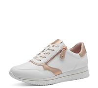 Jana Women's 8-23763-42 Sneaker, White Rosegold, 5 UK