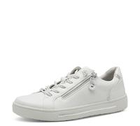 Jana Women's 8-23660-42 Sneaker, White/Silver, 7 UK