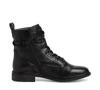 Jana Women’s Lace-Up Ankle Boots Flat with Laces and Zip Wide H Extra Width, Black, 4 UK