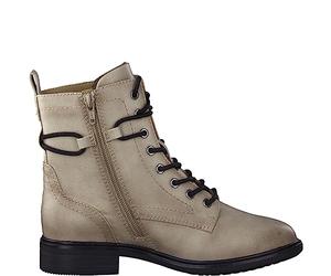 Jana Women’s Lace-Up Ankle Boots Flat with Laces and Zip Wide H Extra Width, Stone, 6,5 UK