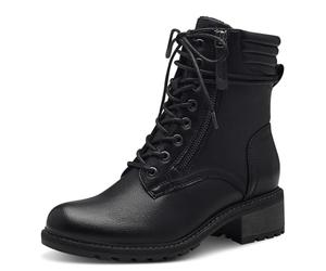 Jana Women’s Lace-Up Ankle Boots with Block Heel Vegan