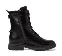 Jana Women’s Lace-Up Ankle Boots with Zip, Black Nappa, 6 UK