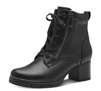 Jana Women’s Lace-Up Ankle Boots with Zip Vegan, Black, 5 UK