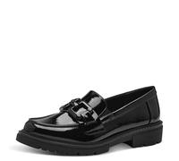 Jana Women’s Loafers Flat Elegant Vegan, Schwarz, 4 UK