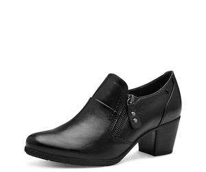 Jana Women’s Loafers with Zip Vegan, Schwarz, 4 UK