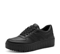 Jana Women’s Platform Sneakers with Zip Vegan, Black Uni, 8 UK