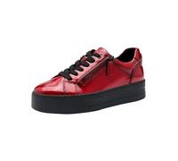Jana Women’s Platform Sneakers with Zip Vegan, Fire Patent, 6,5 UK