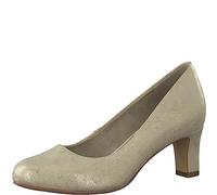 Jana Women’s Pumps Low Heel Vegan, Gold Met Str, 4 UK