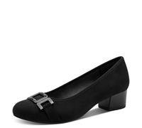 Jana Women’s Pumps with Block Heel Vegan, Black, 7,5 UK