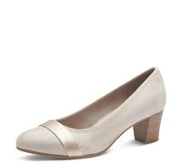 Jana Women’s Pumps with Glitter Details Vegan, Beige/Gold, 7,5 UK