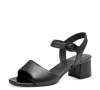 Jana Women’s Sandals with Heel Veganwith Velcro, Black, 6 UK