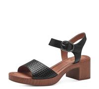 Jana Women’s Sandals with Heel Velcro Vegan, Black, 5 UK