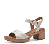 Jana Women’s Sandals with Heel Velcro Vegan, Gold Comb, 4 UK