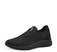 Jana Women’s Slip-On Sneakers Slip-On Vegan, Black, 5 UK