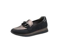 Jana Women’s Slip-On Sneakers Slip-On Vegan, Black/Pewter, 4 UK