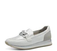 Jana Women’s Slip-Ons Elegant Vegan, White/Silver, 6,5 UK