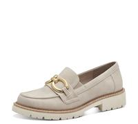 Jana Women’s Slip-Ons with Block Heel Vegan, Beige, 6 UK