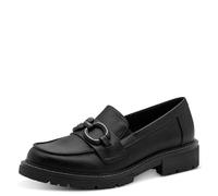 Jana Women’s Slip-Ons with Block Heel Vegan, Black, 4 UK