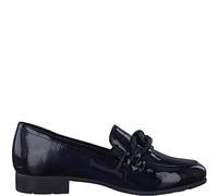 Jana Women’s Slip-Ons with Block Heel Vegan, Black Patent, 3,5 UK