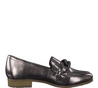 Jana Women’s Slip-Ons with Block Heel Vegan, Pewter, 5 UK