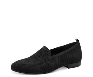 Jana Women’s Slippers with Texture Pattern Vegan, Black, 3,5 UK