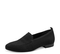 Jana Women’s Slippers with Texture Pattern Vegan, Black, 6,5 UK