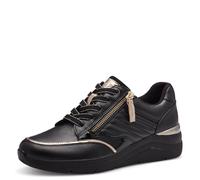 Jana Women's Low Trainers 8-23771-43 Sneaker, Black Gold, 5 UK