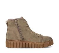 Jana Women’s Winter Ankle Boots Flat Winter Lined Wide H Extra Width, Taupe, 4 UK